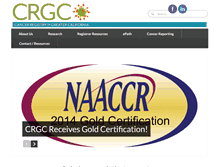 Tablet Screenshot of crgc-cancer.org